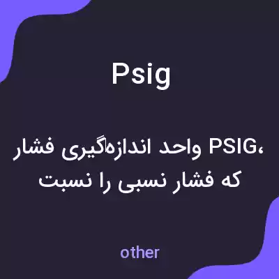 معنی psig به فارسی معنی psig به فارسی