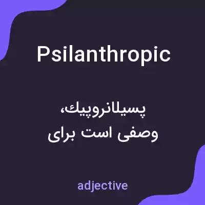 معنی psilanthropic به فارسی معنی psilanthropic به فارسی
