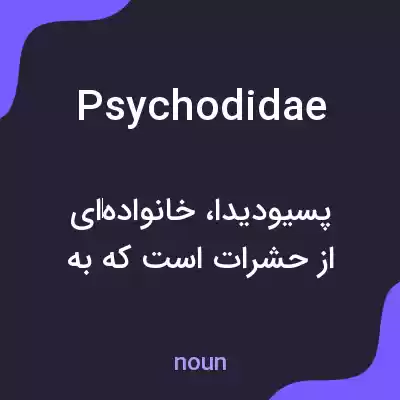 معنی psychodidae به فارسی معنی psychodidae به فارسی