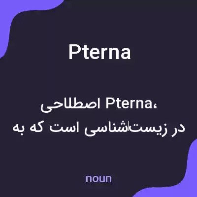 معنی pterna به فارسی معنی pterna به فارسی