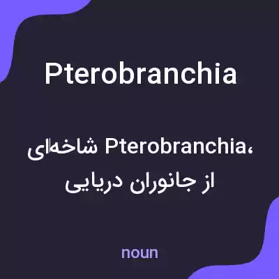 معنی pterobranchia به فارسی معنی pterobranchia به فارسی