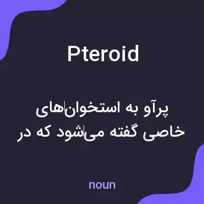 معنی pteroid به فارسی معنی pteroid به فارسی