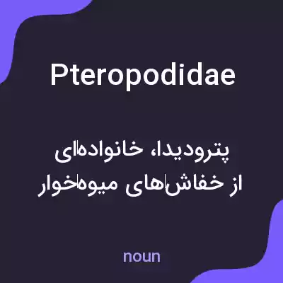 معنی pteropodidae به فارسی معنی pteropodidae به فارسی
