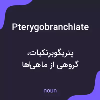 معنی pterygobranchiate به فارسی معنی pterygobranchiate به فارسی