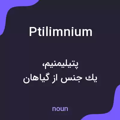 معنی ptilimnium به فارسی معنی ptilimnium به فارسی