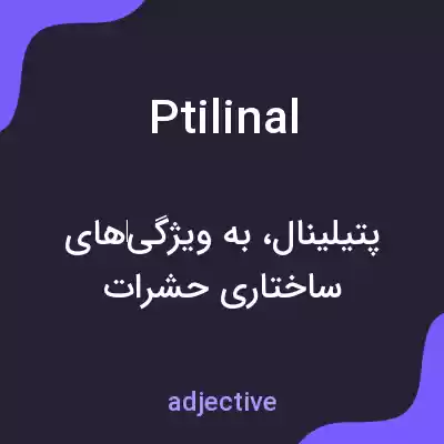 معنی ptilinal به فارسی معنی ptilinal به فارسی