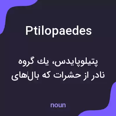 معنی ptilopaedes به فارسی معنی ptilopaedes به فارسی