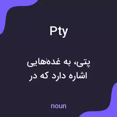 معنی pty به فارسی معنی pty به فارسی