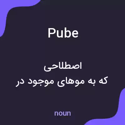 معنی pube به فارسی معنی pube به فارسی
