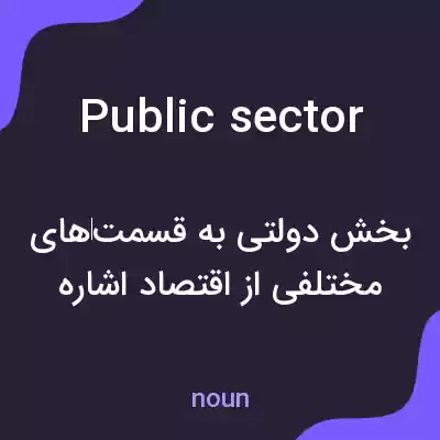 معنی public sector به فارسی