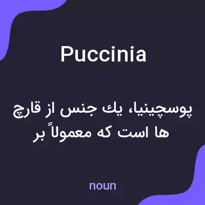 معنی puccinia به فارسی معنی puccinia به فارسی