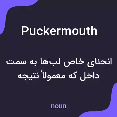 معنی puckermouth به فارسی معنی puckermouth به فارسی