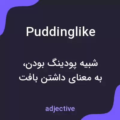 معنی puddinglike به فارسی معنی puddinglike به فارسی