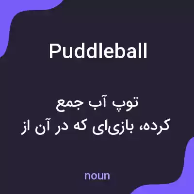 معنی puddleball به فارسی معنی puddleball به فارسی