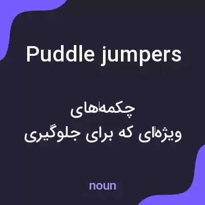معنی puddle jumpers به فارسی معنی puddle jumpers به فارسی
