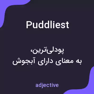 معنی puddliest به فارسی معنی puddliest به فارسی
