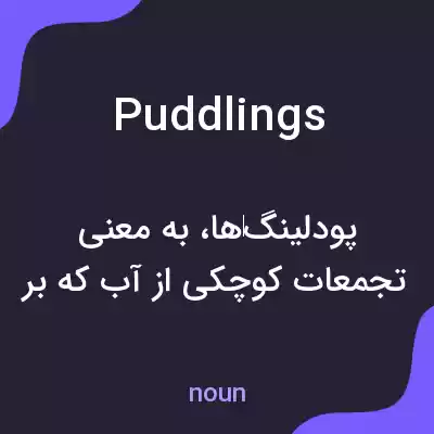 معنی puddlings به فارسی معنی puddlings به فارسی