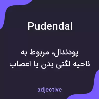 معنی pudendal به فارسی معنی pudendal به فارسی