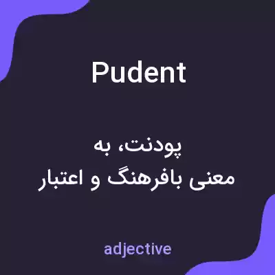 معنی pudent به فارسی معنی pudent به فارسی
