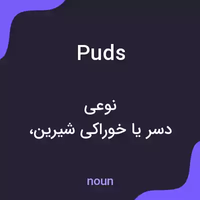 معنی puds به فارسی معنی puds به فارسی