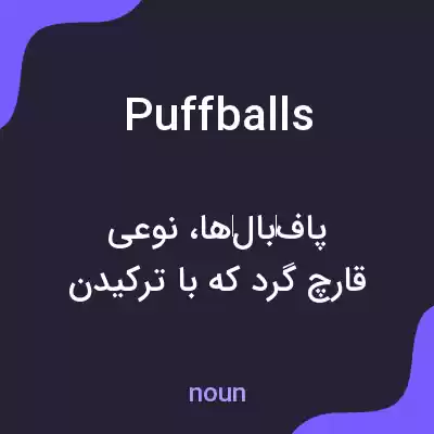 معنی puffballs به فارسی معنی puffballs به فارسی
