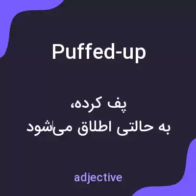 معنی puffed-up به فارسی معنی puffed-up به فارسی