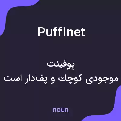 معنی puffinet به فارسی معنی puffinet به فارسی