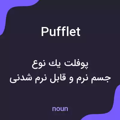 معنی pufflet به فارسی معنی pufflet به فارسی