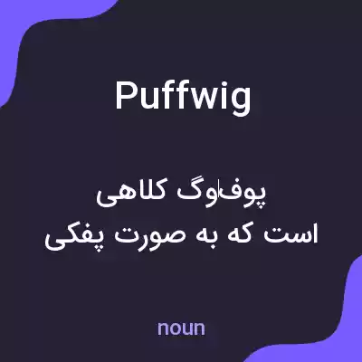 معنی puffwig به فارسی معنی puffwig به فارسی