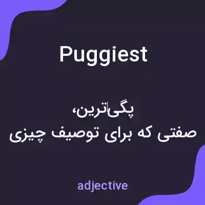 معنی puggiest به فارسی معنی puggiest به فارسی