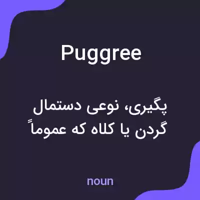 معنی puggree به فارسی معنی puggree به فارسی