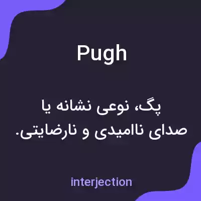 معنی pugh به فارسی معنی pugh به فارسی