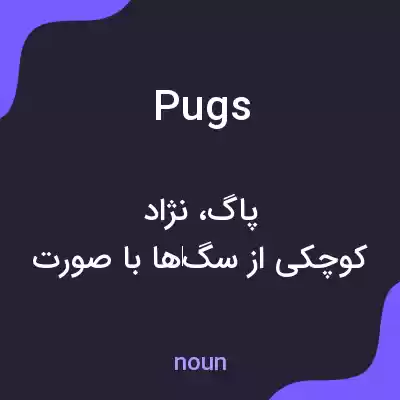 معنی pugs به فارسی معنی pugs به فارسی