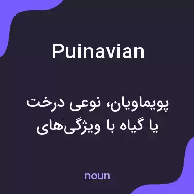 معنی puinavian به فارسی معنی puinavian به فارسی