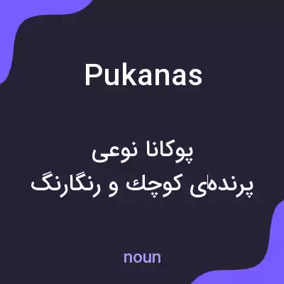 معنی pukanas به فارسی معنی pukanas به فارسی