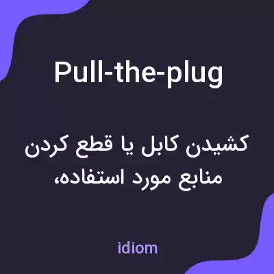 معنی pull-the-plug به فارسی معنی pull-the-plug به فارسی