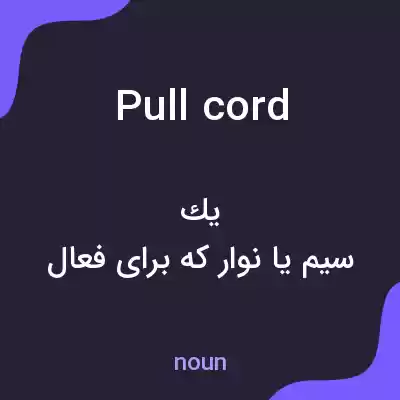 معنی pull cord به فارسی معنی pull cord به فارسی