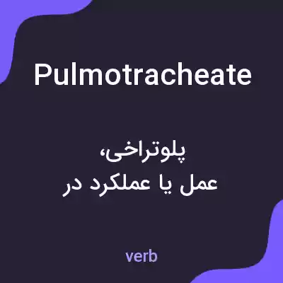 معنی pulmotracheate به فارسی معنی pulmotracheate به فارسی