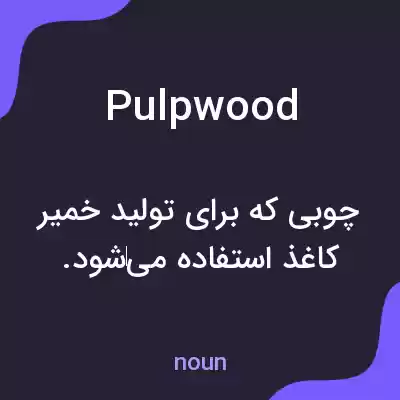 معنی pulpwood به فارسی معنی pulpwood به فارسی