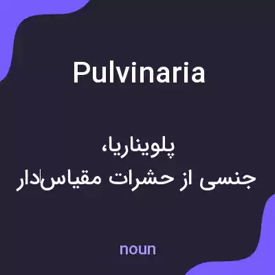 معنی pulvinaria به فارسی معنی pulvinaria به فارسی