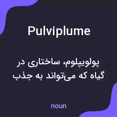 معنی pulviplume به فارسی معنی pulviplume به فارسی