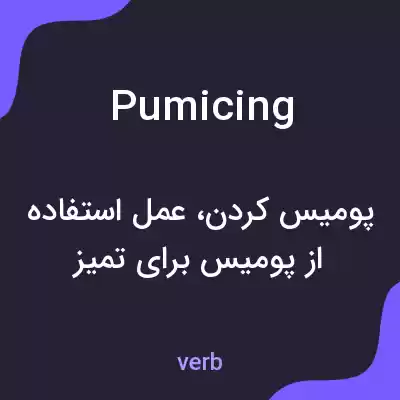 معنی pumicing به فارسی معنی pumicing به فارسی