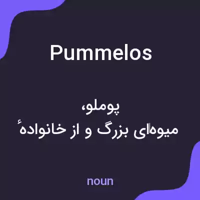 معنی pummelos به فارسی معنی pummelos به فارسی