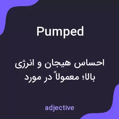معنی pumped به فارسی معنی pumped به فارسی