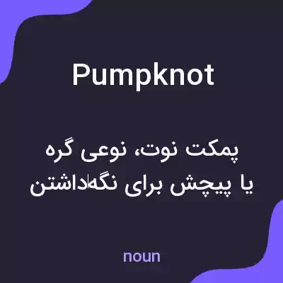 معنی pumpknot به فارسی معنی pumpknot به فارسی