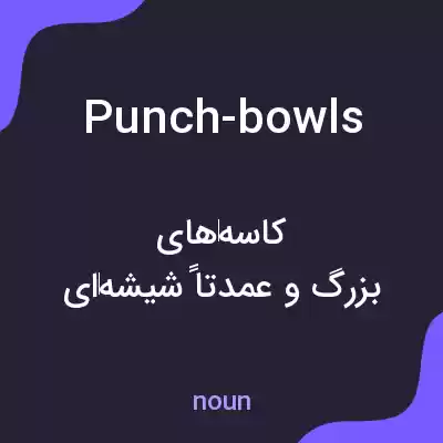 معنی punch-bowls به فارسی معنی punch-bowls به فارسی