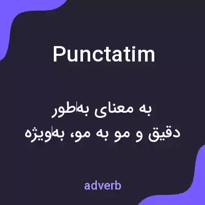 معنی punctatim به فارسی معنی punctatim به فارسی