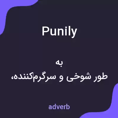 معنی punily به فارسی معنی punily به فارسی