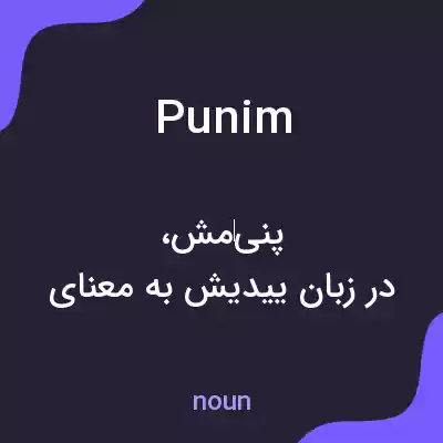 معنی punim به فارسی معنی punim به فارسی