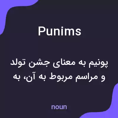 معنی punims به فارسی